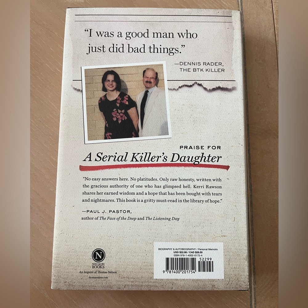 Hardcover book: A Serial Killer’s Daughter - My Story of Faith, Love& Overcoming - Picture 5 of 5